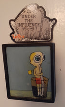 Load image into Gallery viewer, UNDER THE INFLUENCE Tombstone Sticker Decal
