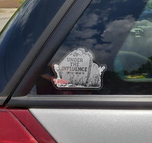 Load image into Gallery viewer, UNDER THE INFLUENCE Tombstone Sticker Decal
